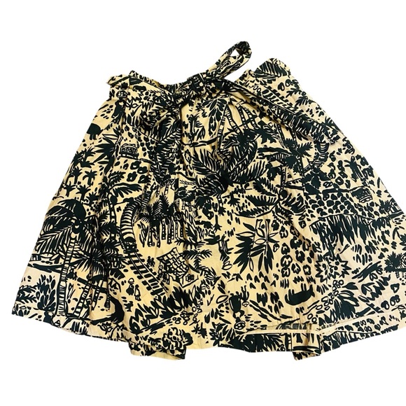 ANTHROPOLOGIE COREY LYNN CALTER | Palm Garden Paper Bag Skirt. Sz. 10 - Picture 4 of 9